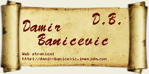 Damir Banićević vizit kartica